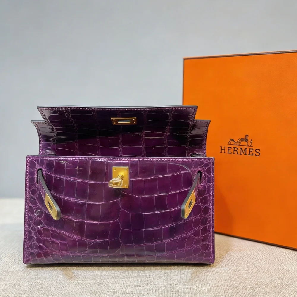 Hermès Kelly Pochette in Shiny Niloticus - Picture 4 of 6